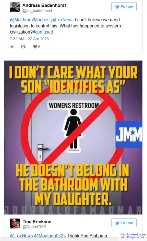 Transgender Ban From Using Any Bathroom Of Their Choice, Defaulters To Face 6 Months Jail Terms In Oxford Alabama